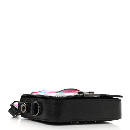 Off-White Saffiano Striped Mini Diag Binder Clip Bag Black White Indus 4 of 13