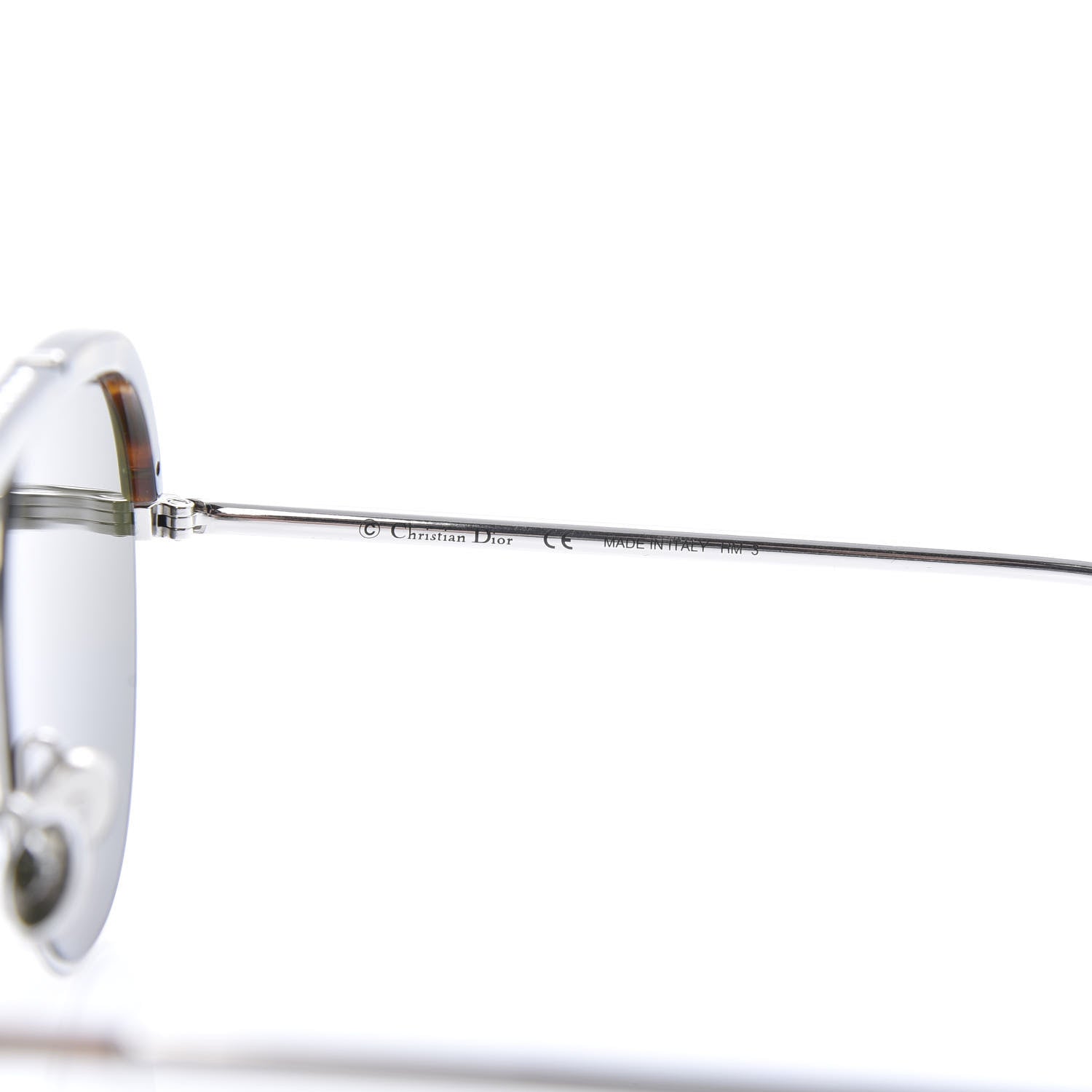 Christian Dior Desertic Aviator Sunglasses Silver 6 of 7