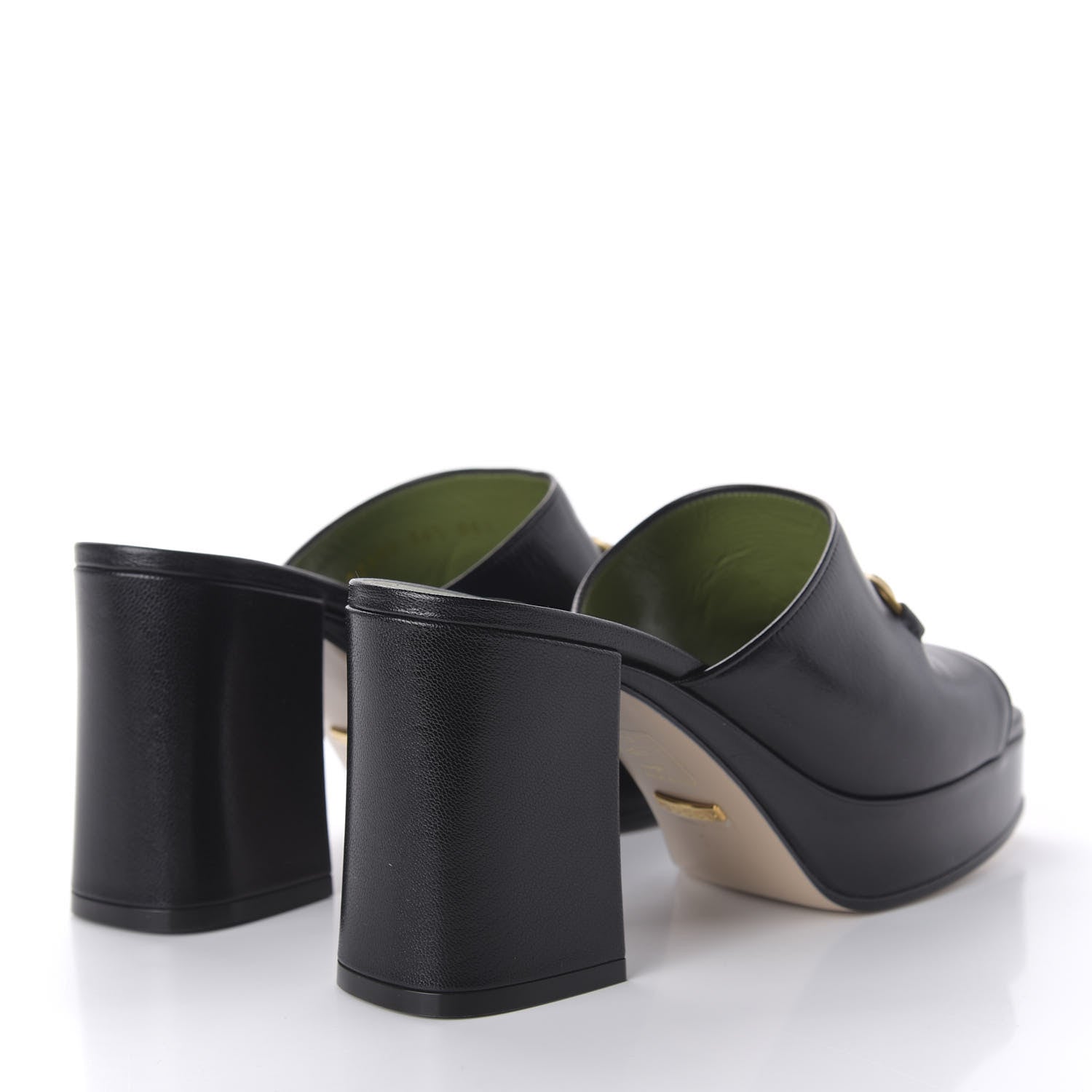 Gucci Granada Kid Houdan Platform Slide Sandals 36.5 Black 4 of 9