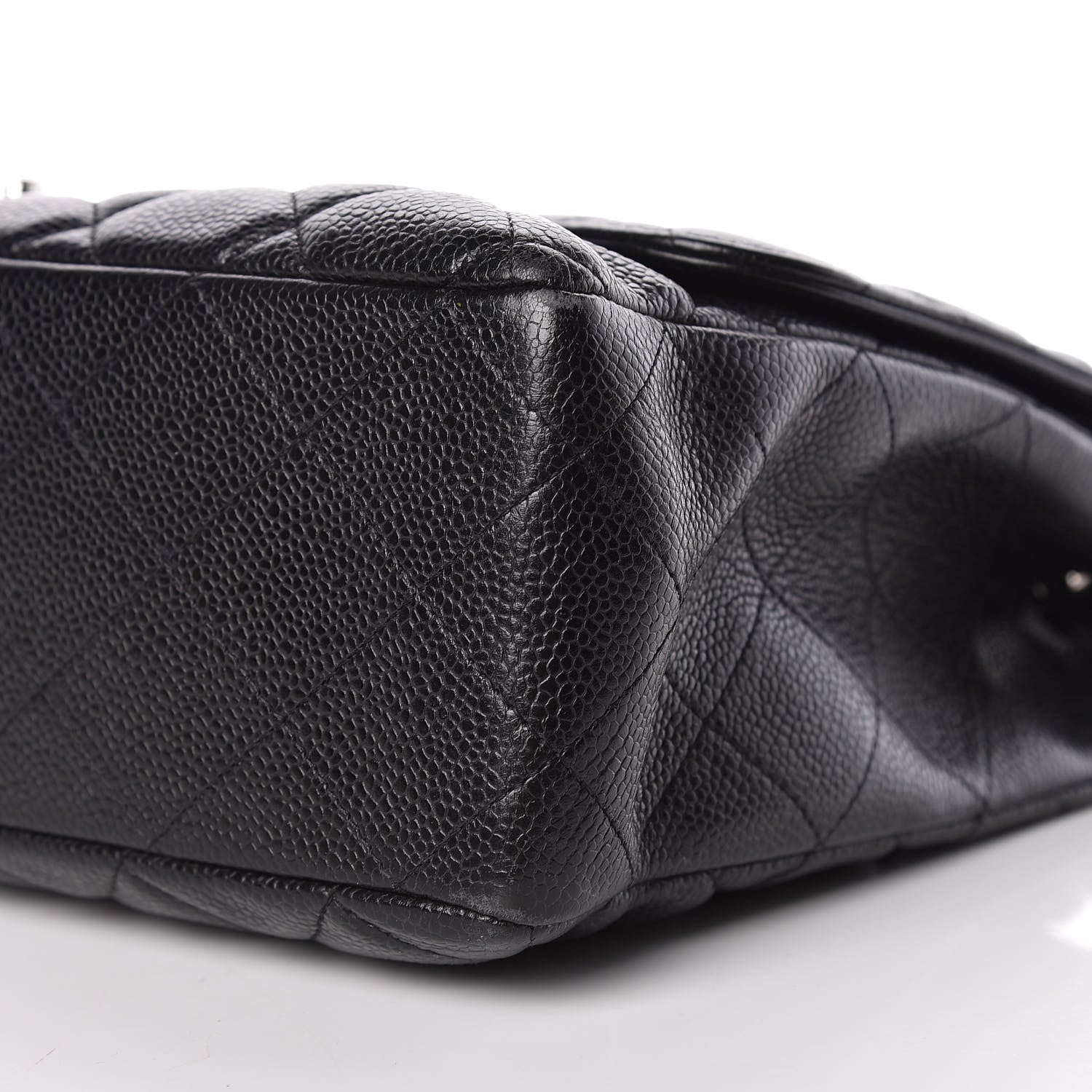 Chanel Caviar Quilted Jumbo Single Flap Black 6 of 13