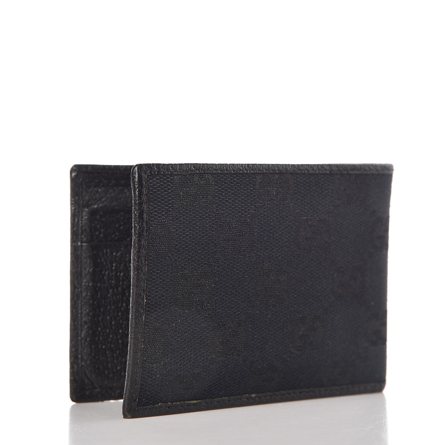 Mens Monogram Bi-Fold Wallet Black