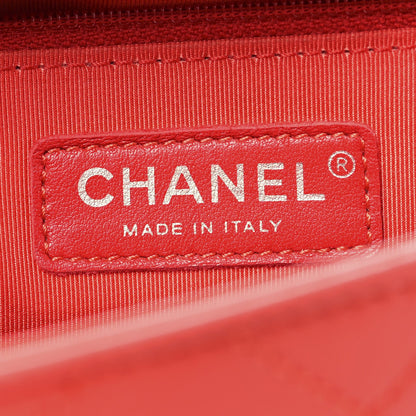 Chanel Calfskin Stitched Small Ring My Bag Flap Crossbody Red 6 of 7
