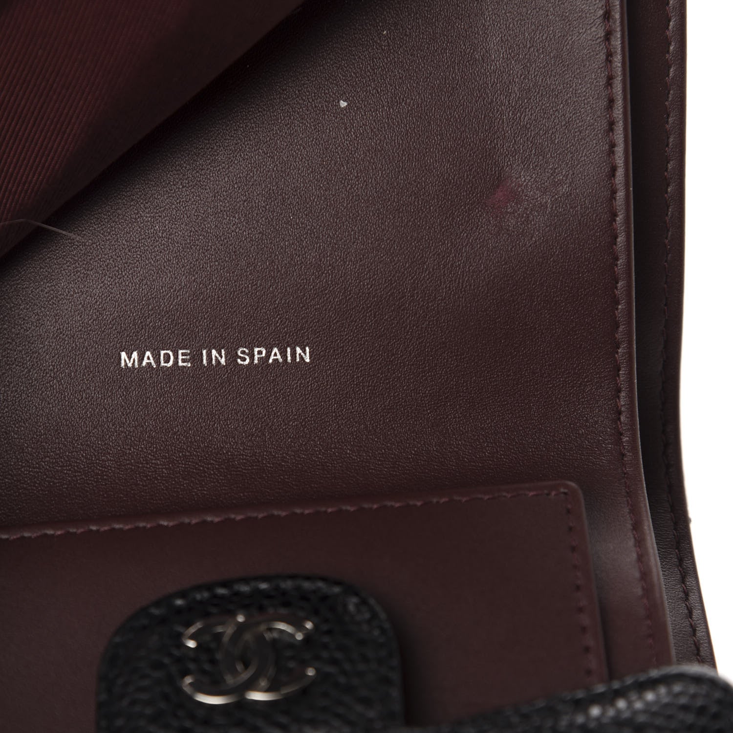 Chanel Caviar Quilted Compact Flap Wallet Black 7 of 8