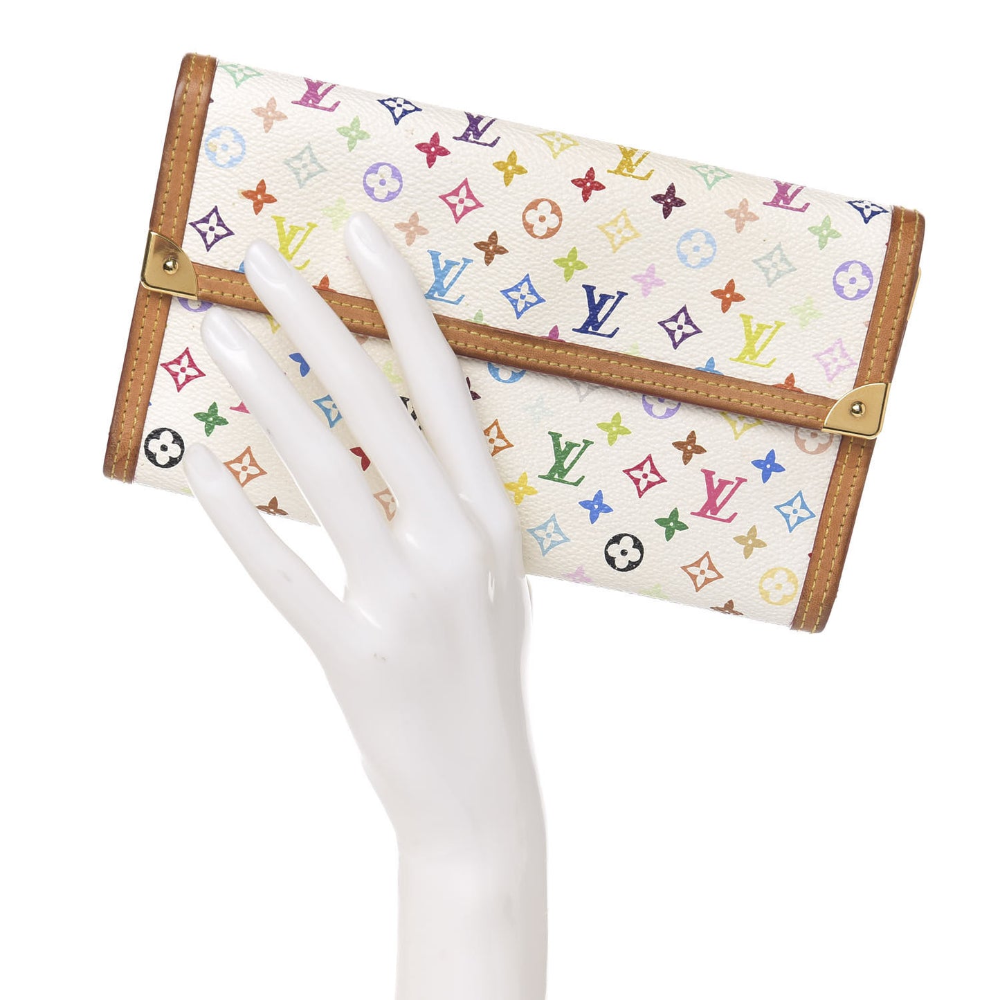 Monogram Multicolor Porte Tresor International Wallet White
