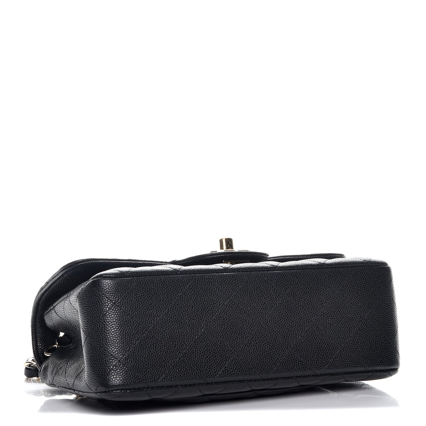 Caviar Quilted Mini Rectangular Flap Black