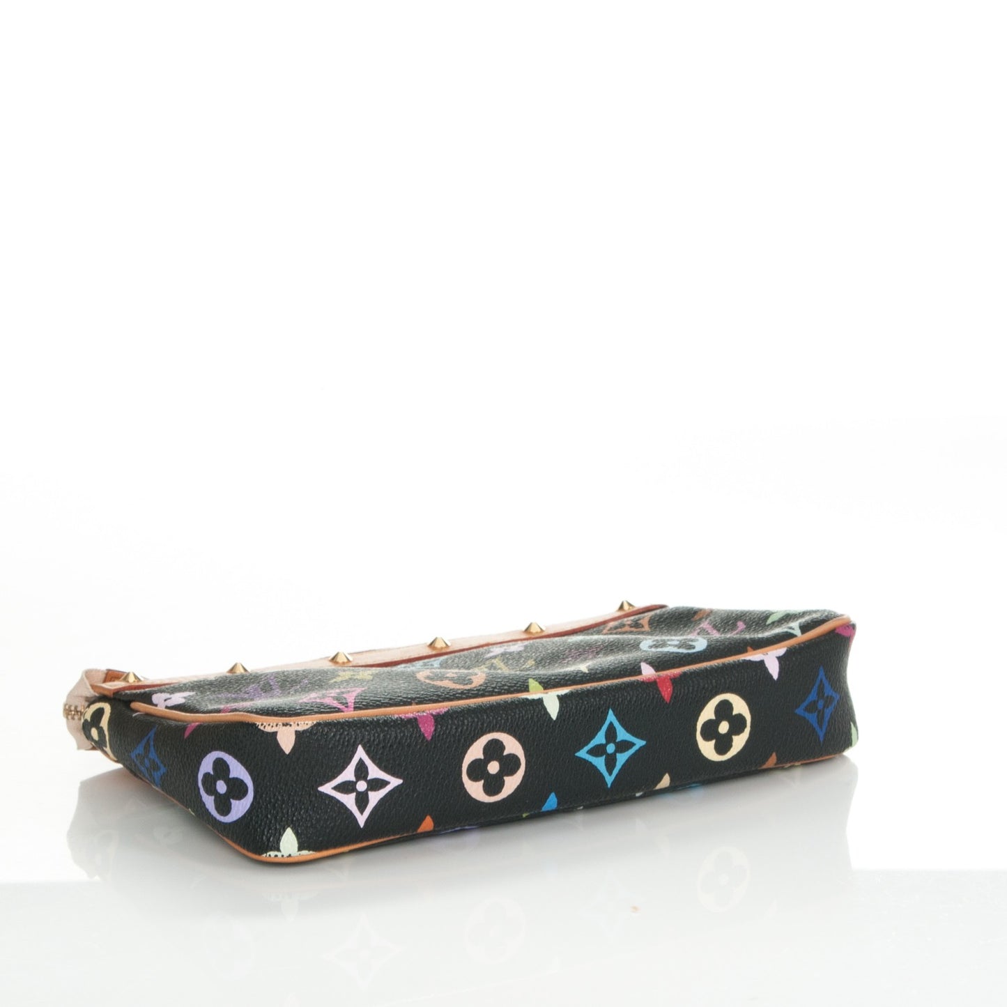 Monogram Multicolor Pochette Accessories Black