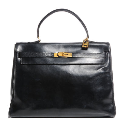 Hermes Box Kelly Retourne 35 Black 1 of 20