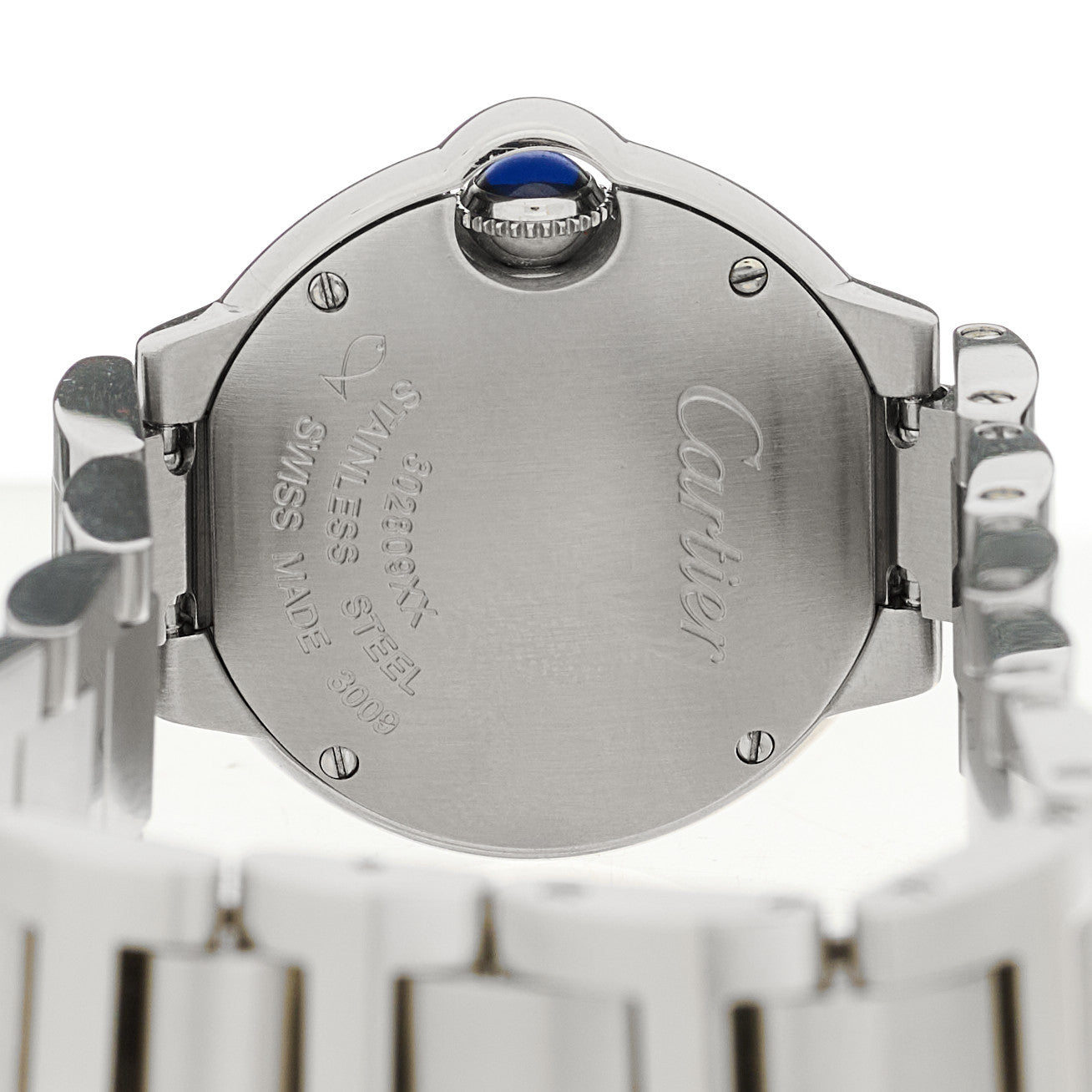 Stainless Steel Diamond Bezel 28mm Ballon Bleu De Cartier Quartz Watch