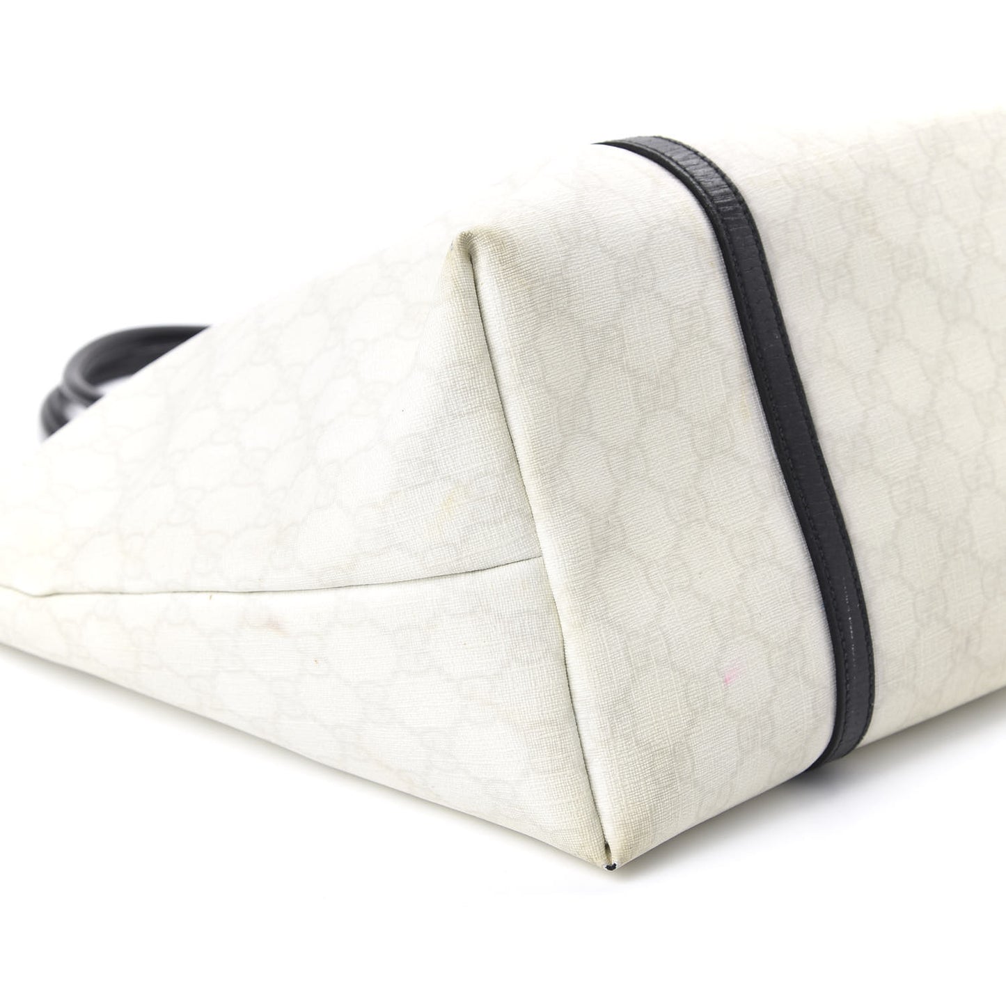 GG Plus Monogram Large Joy Tote White Black