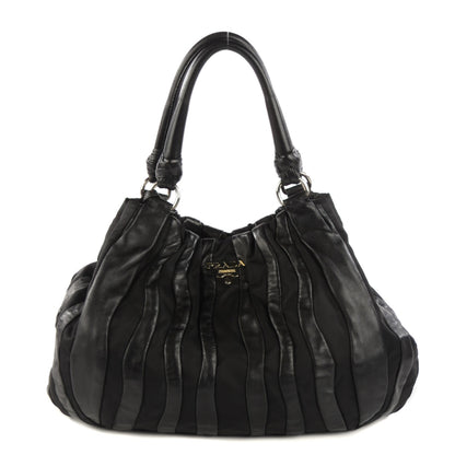 Prada Tessuto Soft Calf Tote Nero Black 1 of 10