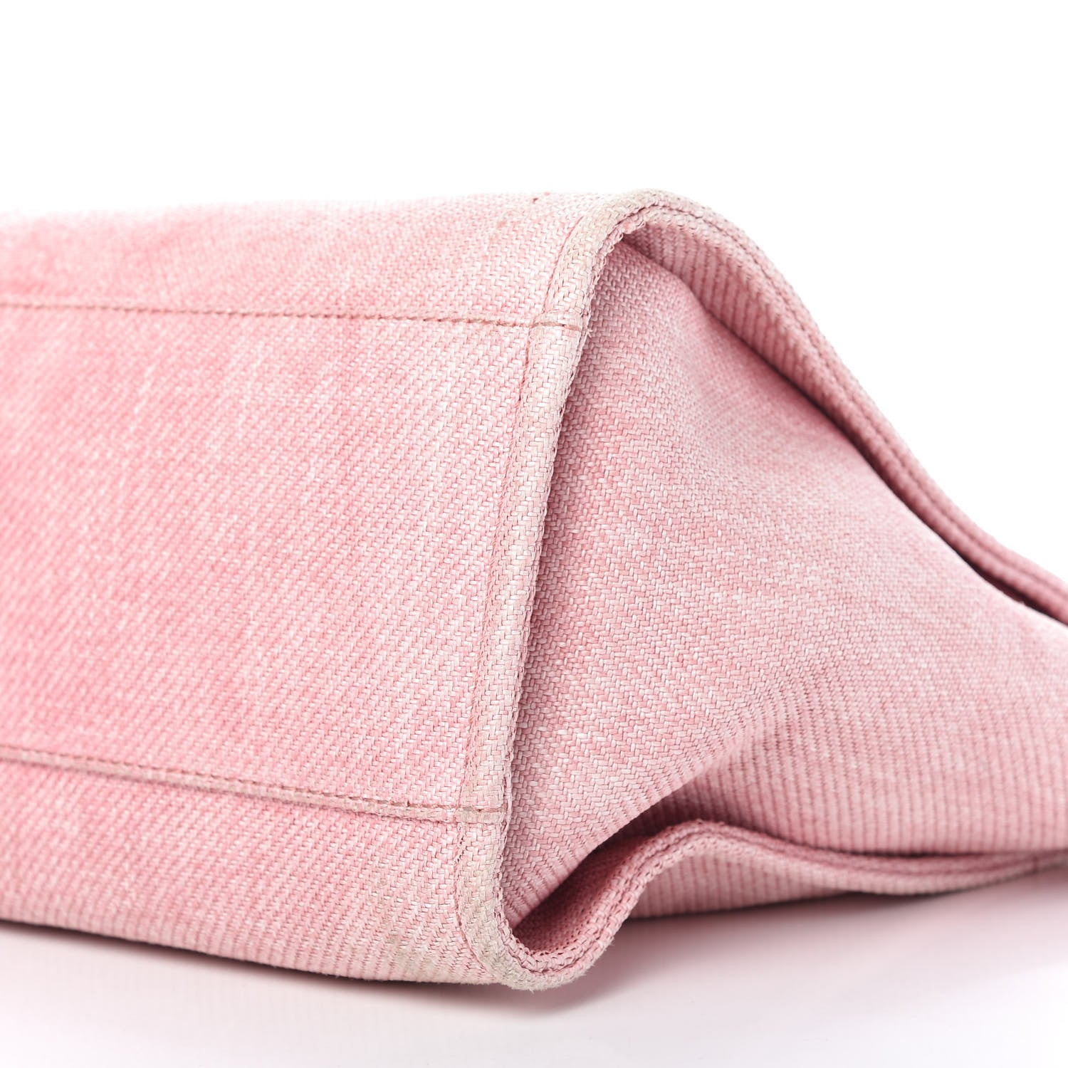 Chanel Canvas Large Deauville Tote Pink 7 of 9