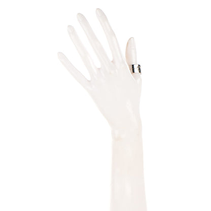 Cartier 18K White Gold 12mm Wide LOVE Ring 61 10 2 of 5