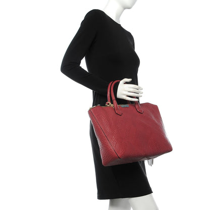 Burberry Heritage Grain Check Embossed Medium Dewsbury Tote Peony Rose 2 of 7