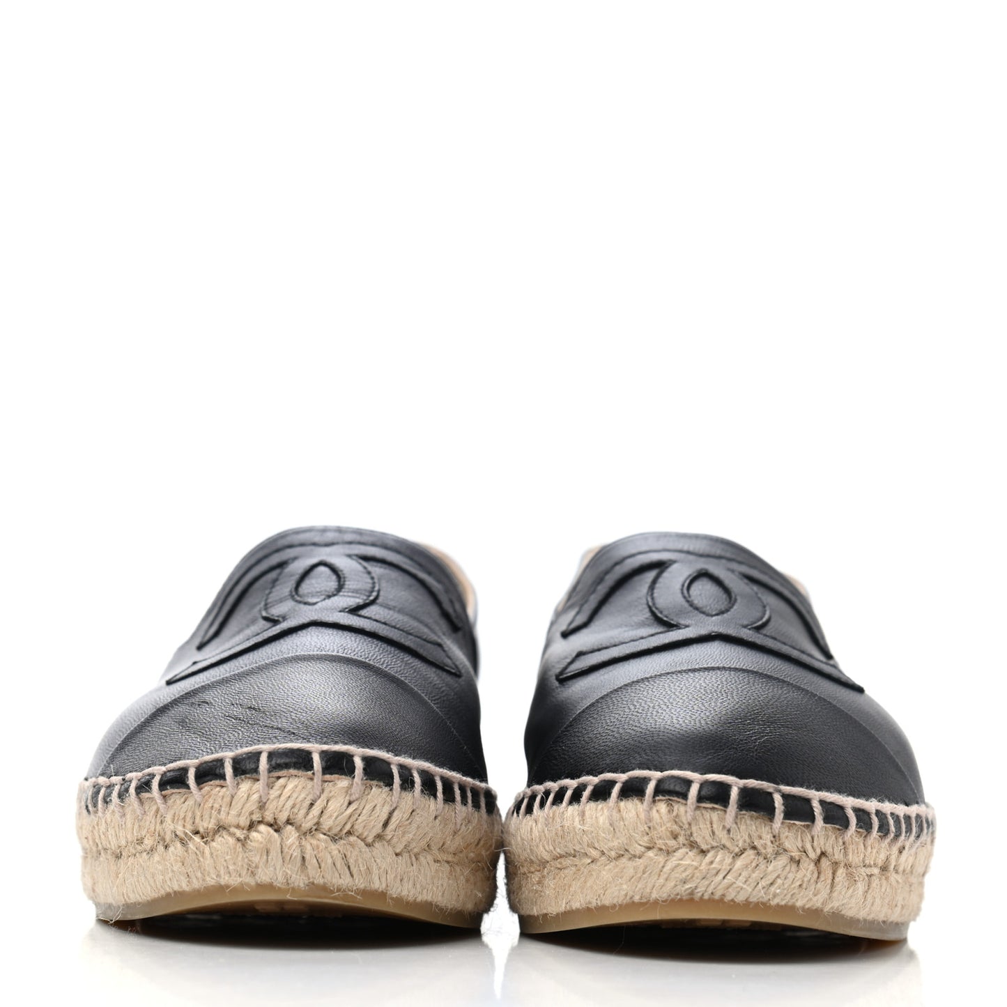 Lambskin CC Espadrilles 38 Black
