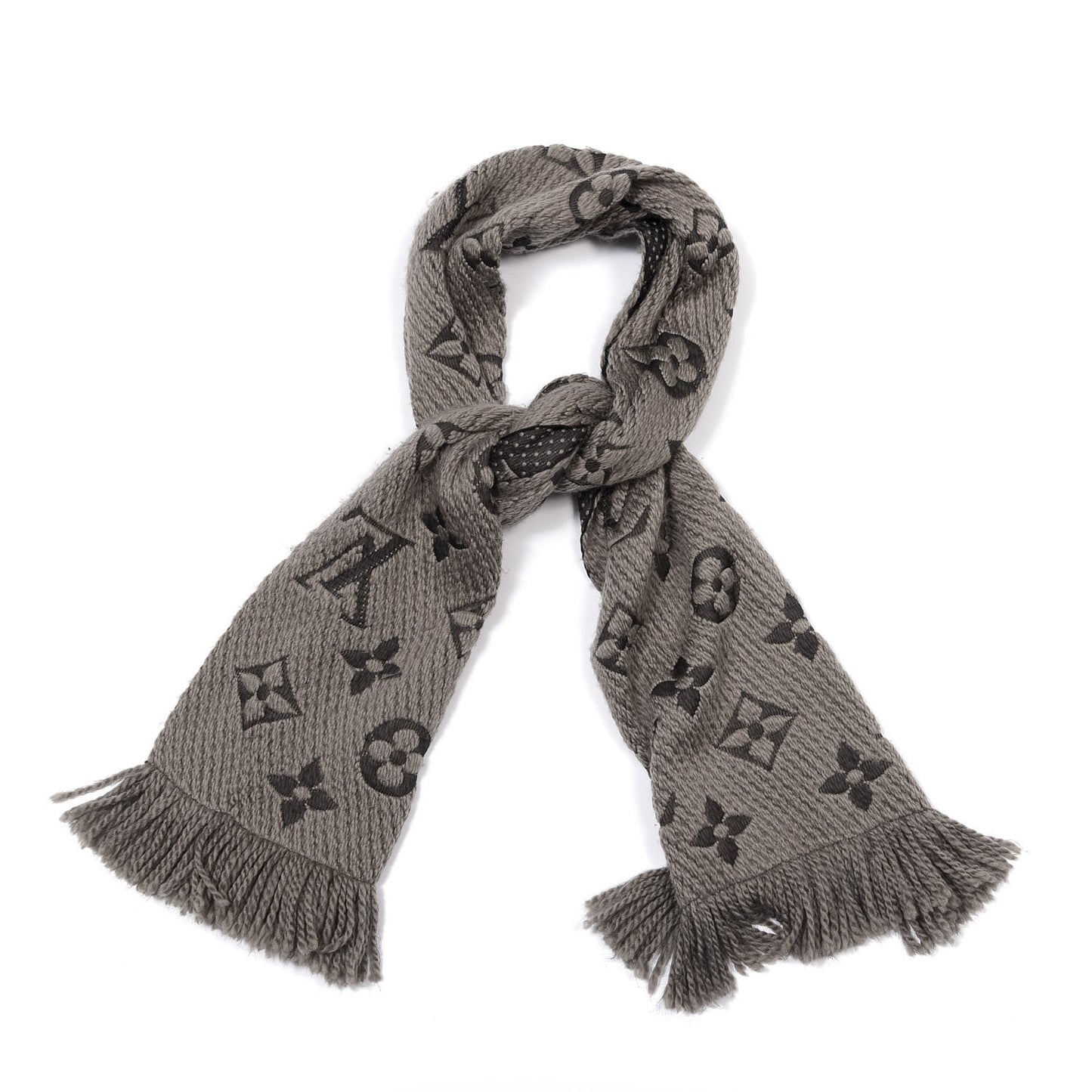 Wool Silk Logomania Scarf Verone