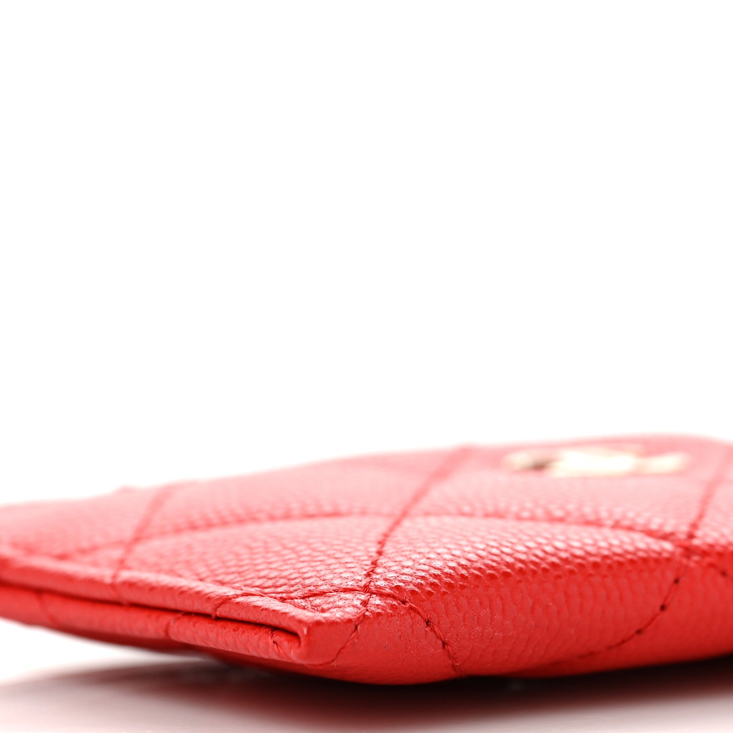 Chanel Caviar Quilted Card Holder Red 5 of 10