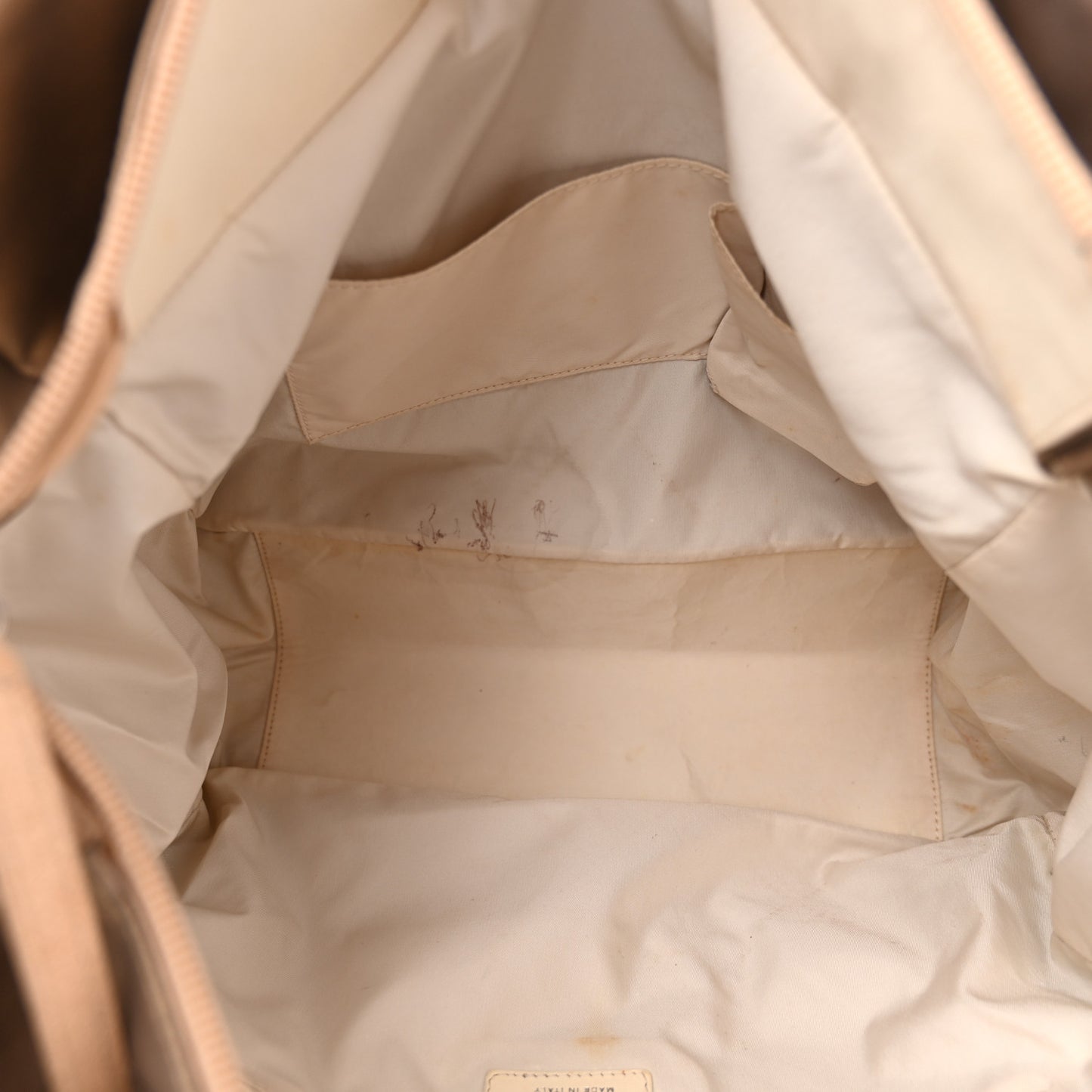 Metallic Coated Canvas Large Paris Biarritz Tote Gold