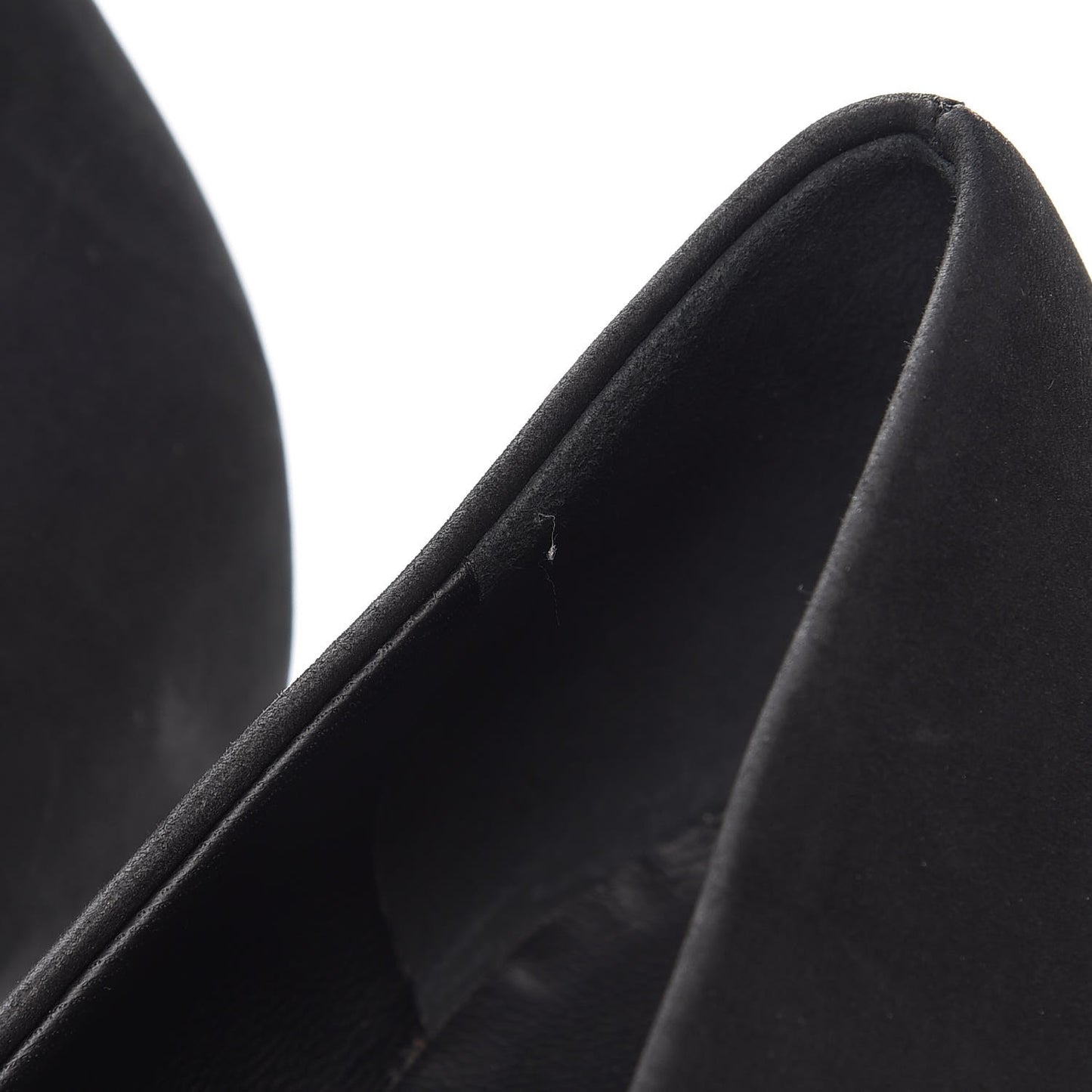 Suede Calfskin Patent Cap Toe CC Pumps 40 Black