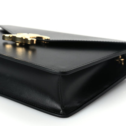 Celine Shiny Calfskin Triomphe Margo Wallet on Chain Black 8 of 8