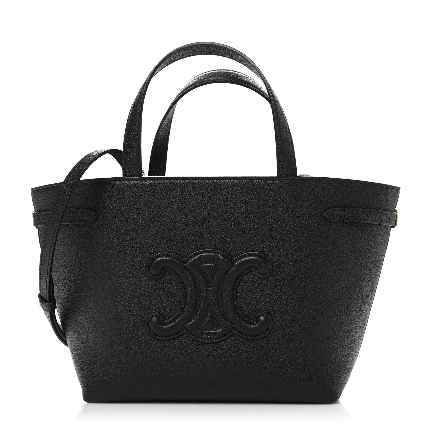 Celine Grained Calfskin Triomphe Mini Cabas Anais Black 1 of 1