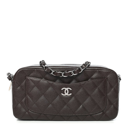Chanel Caviar Quilted Timeless Camera Case Brown 1 of 9