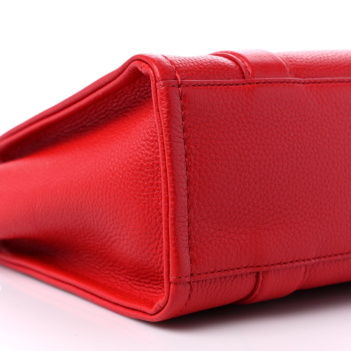 Grained Calfskin Small The Tote Bag True Red