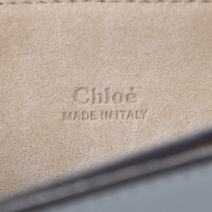 Chloe Calfskin Suede Medium Faye Shoulder Bag Airy Grey 2 of 3