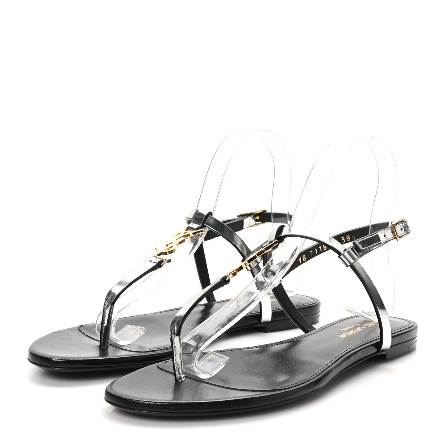 Reflex Soft Lambskin Cassandra Iota 05 Sandals 38.5 Argento