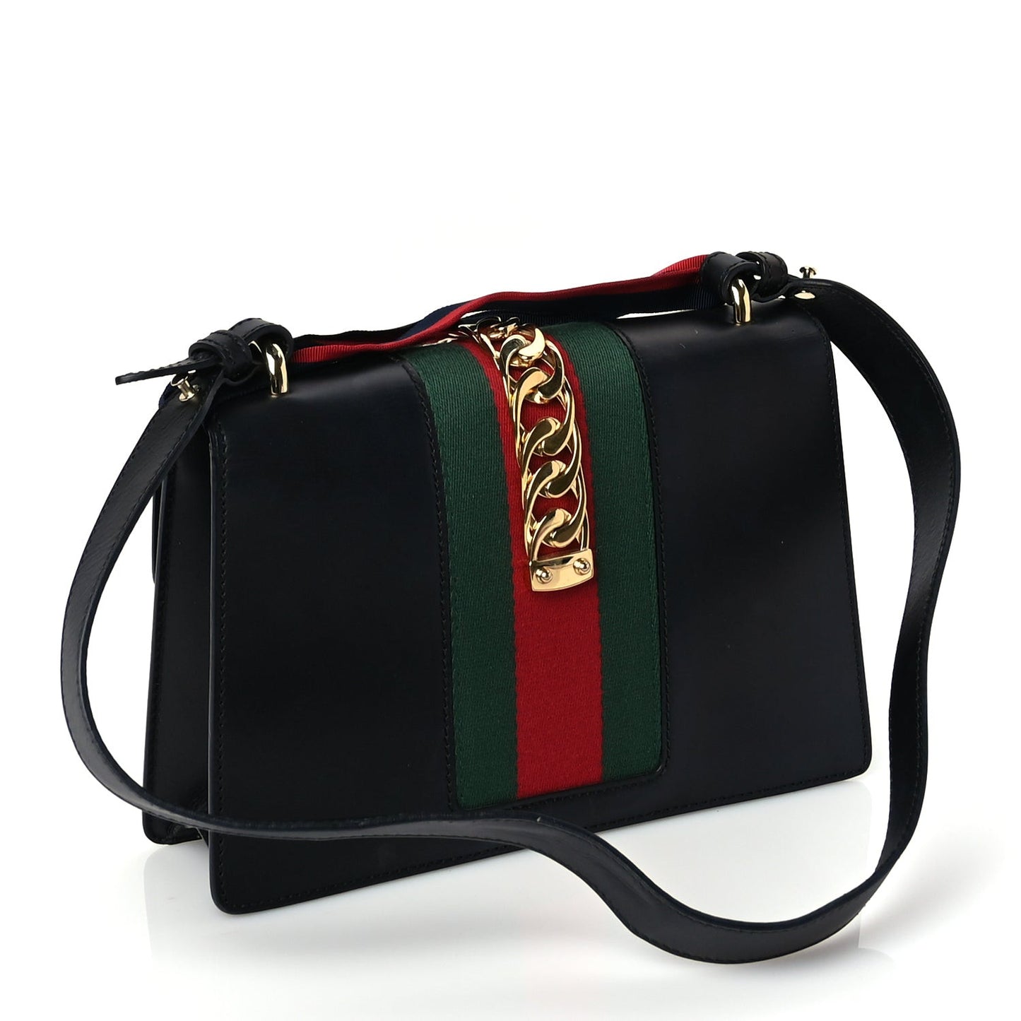 Calfskin Small Sylvie Shoulder Bag Blue Agata