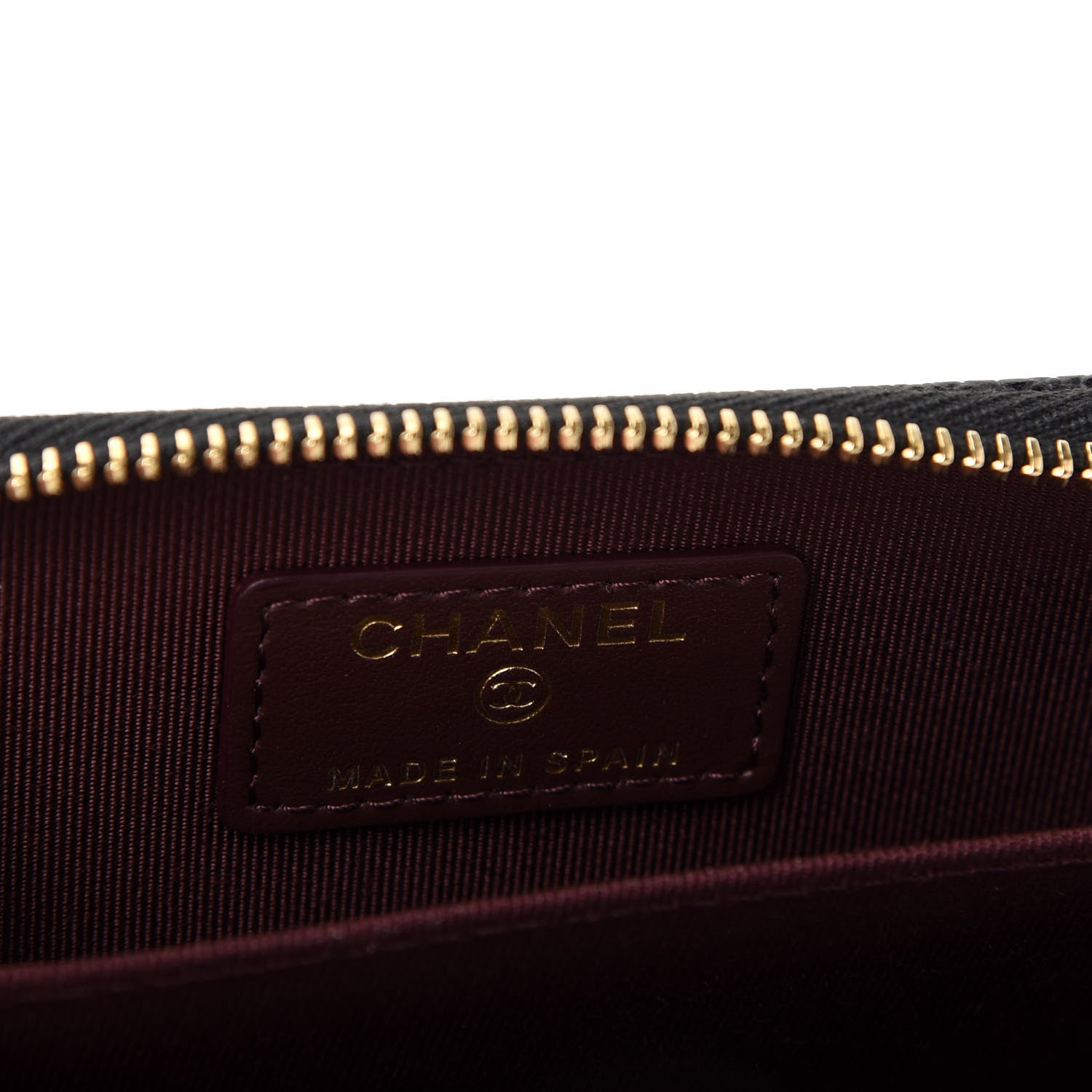 Chanel Caviar Quilted Zip Coin Purse Black 6 of 8