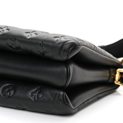 Louis Vuitton Lambskin Embossed Monogram Coussin PM Black 11 of 13