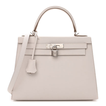 Hermes Epsom Kelly Sellier 28 Gris Pale 1 of 11