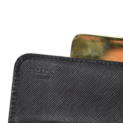 Prada Saffiano Stones Continental Wallet Black 6 of 8