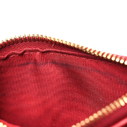 Prada Saffiano Zip Top Compact Wallet Fuoco 13 of 14