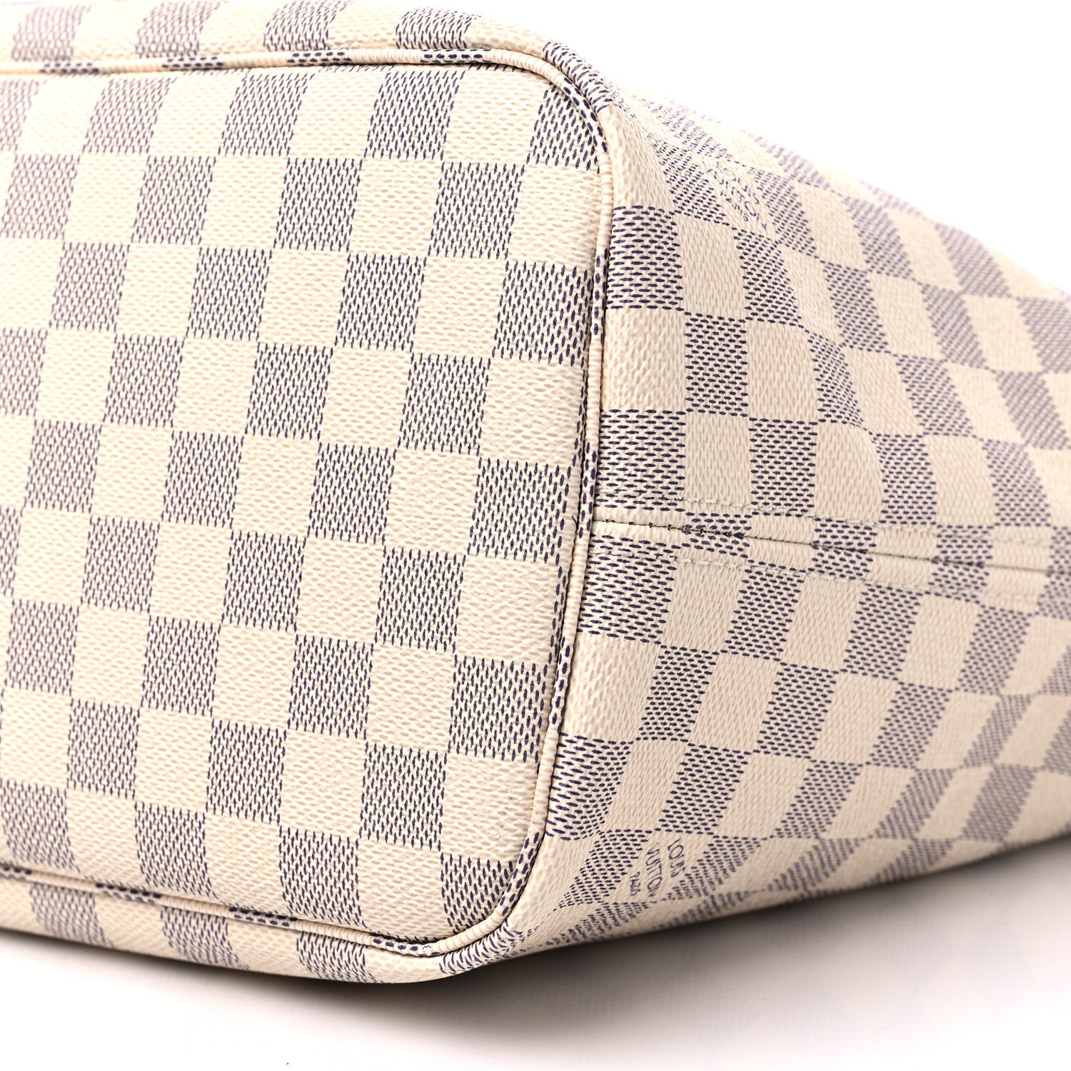 Louis Vuitton Damier Azur Braided Neverfull MM Pink 9 of 11