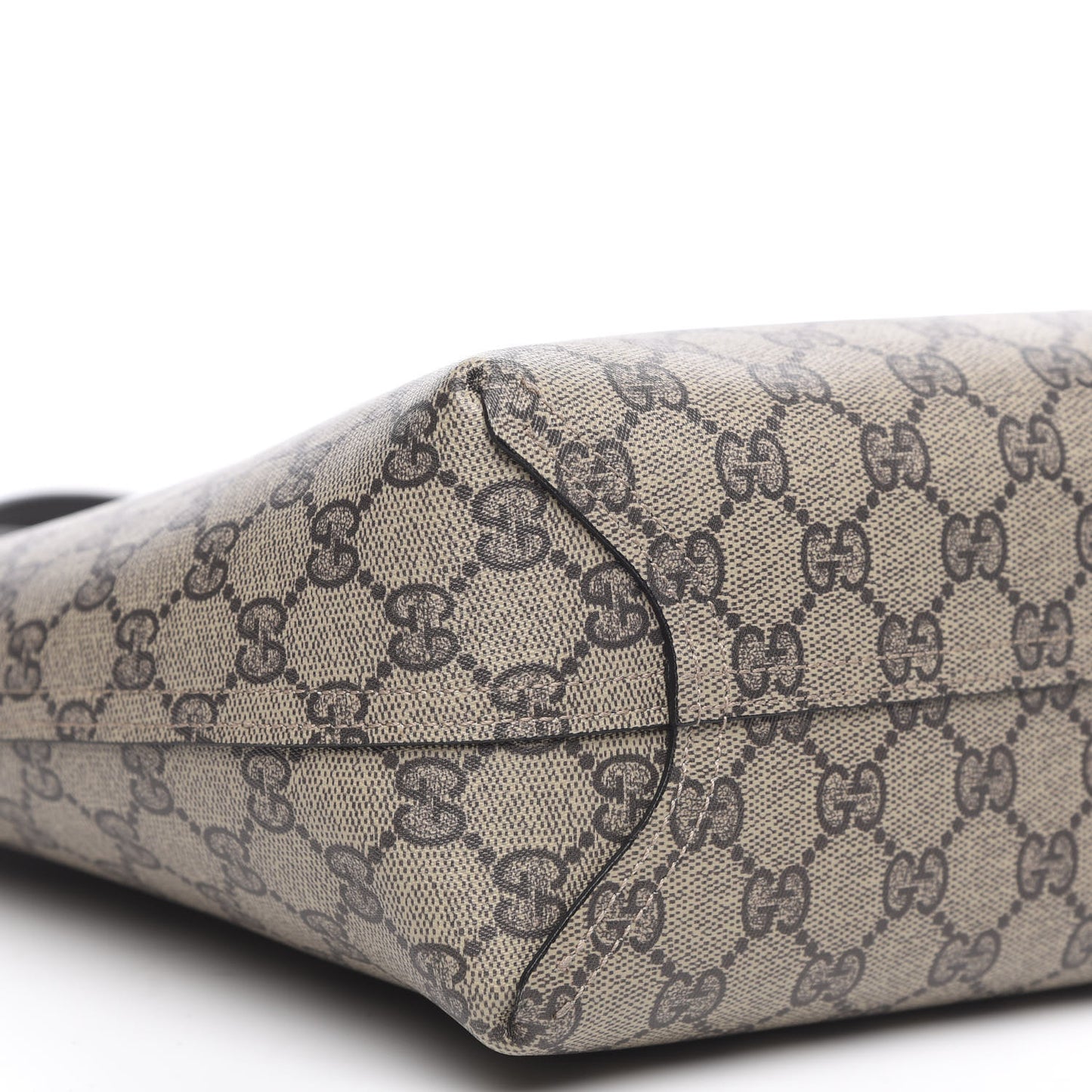 GG Supreme Monogram Small Reversible Tote Dark Brown