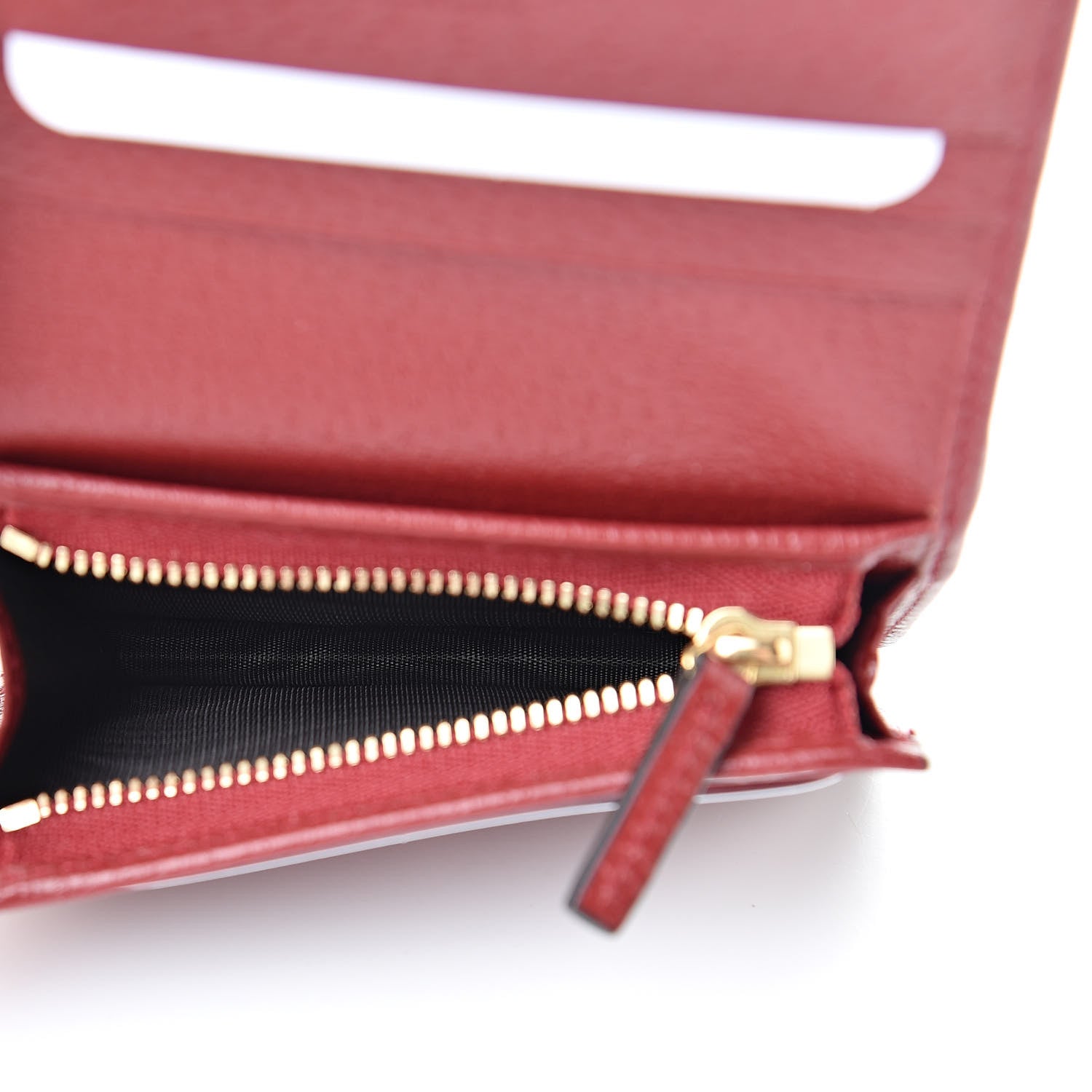 Gucci GG Supreme Monogram Tian Card Case Beige Multicolor Red 5 of 8