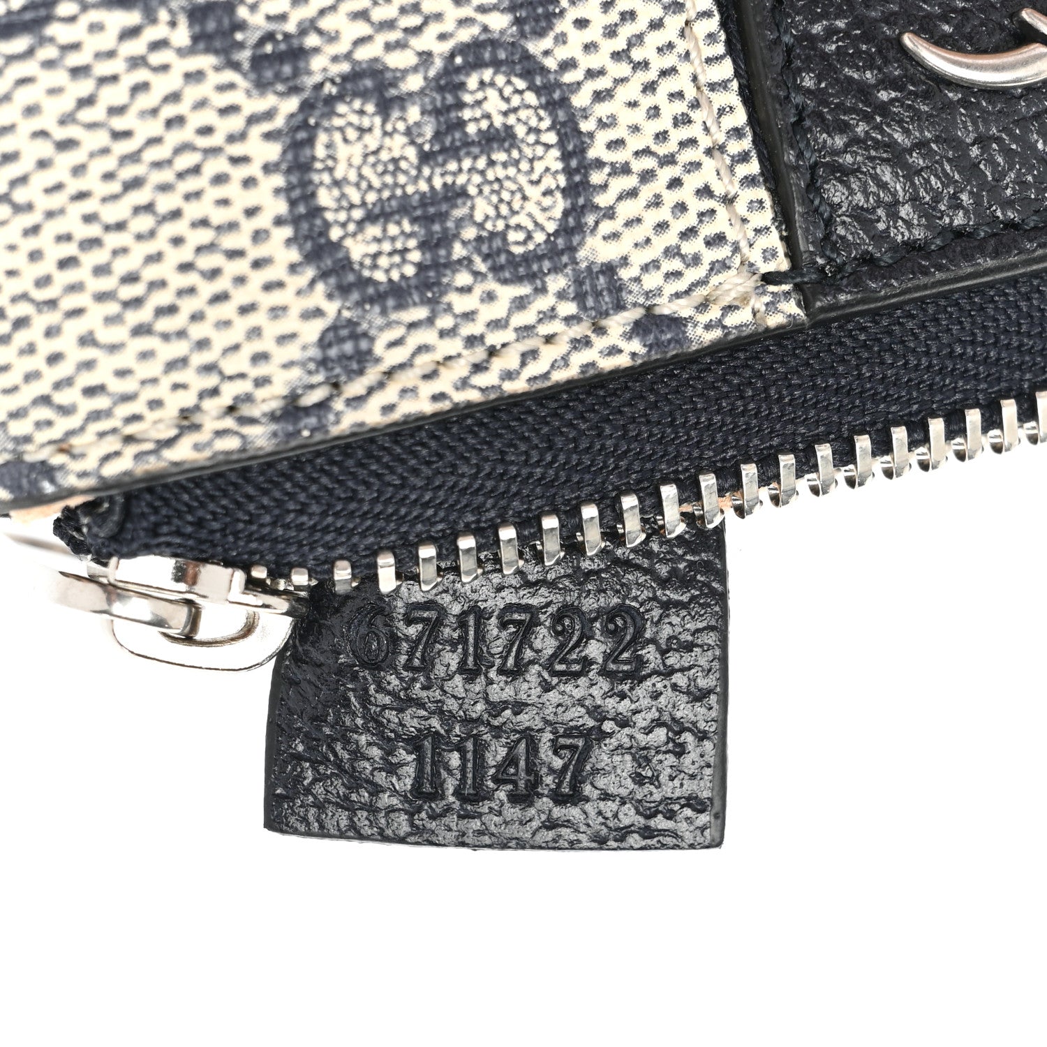 Gucci GG Supreme Monogram Web Ophidia Key Case Beige Blue 7 of 9