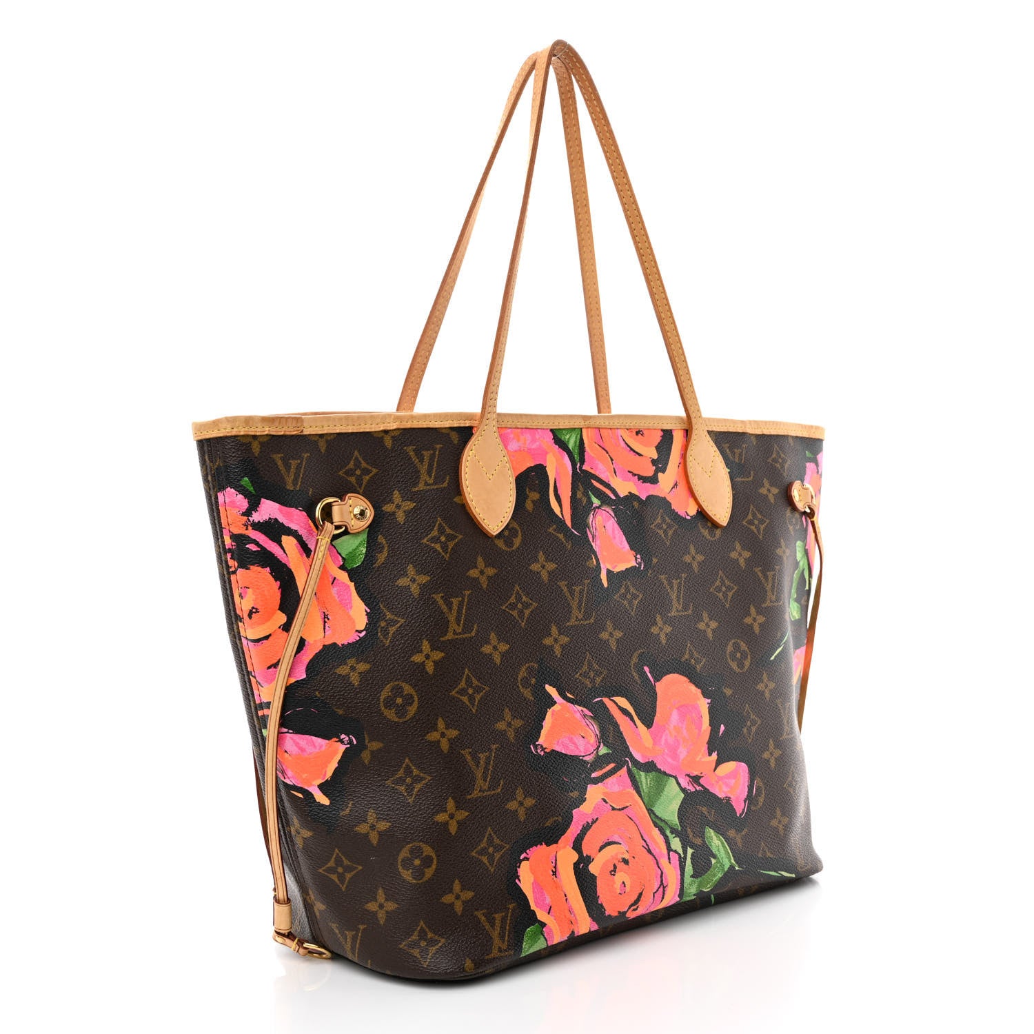 Louis Vuitton Monogram Roses Neverfull MM 3 of 11