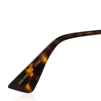 Gucci Round Frame Sylvie Web Sunglasses GG0105S Gold Multicolor 5 of 9