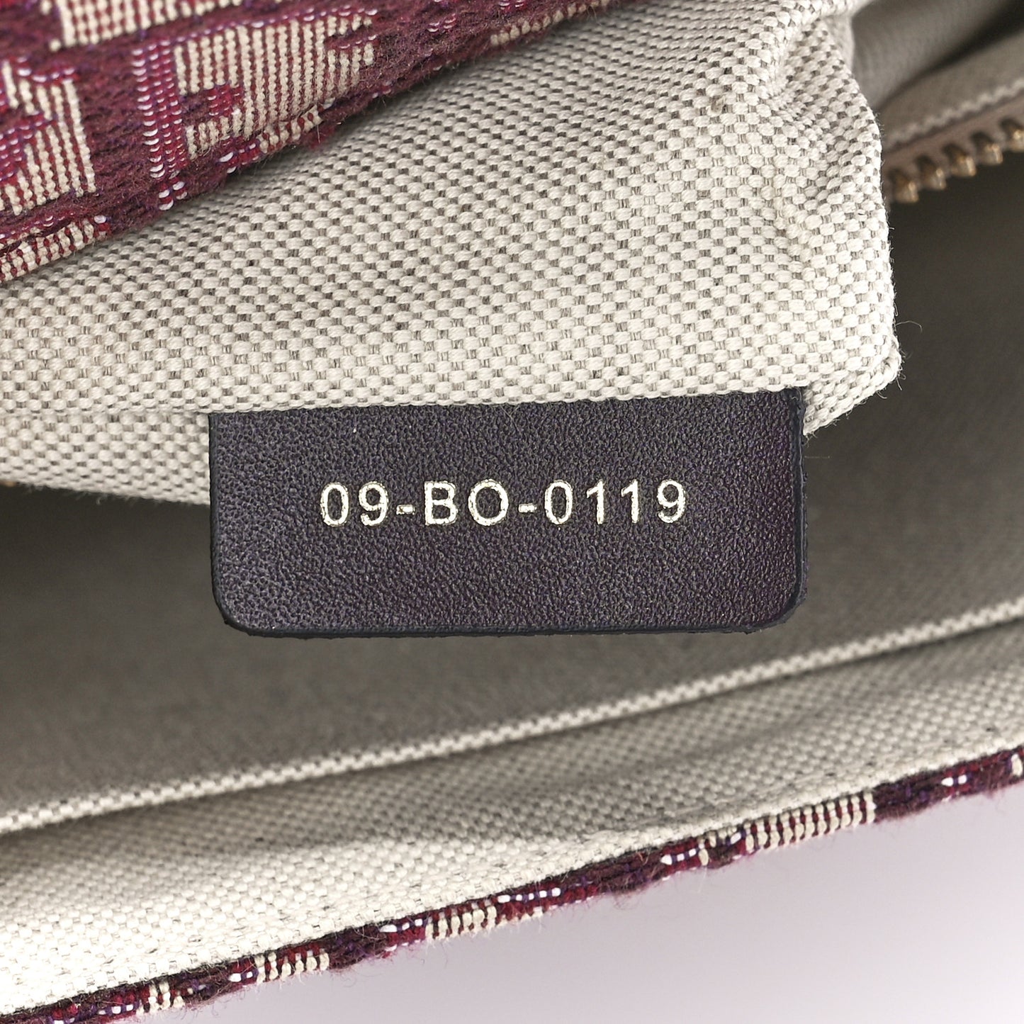 Oblique DiorAddict Flap Bag Burgundy