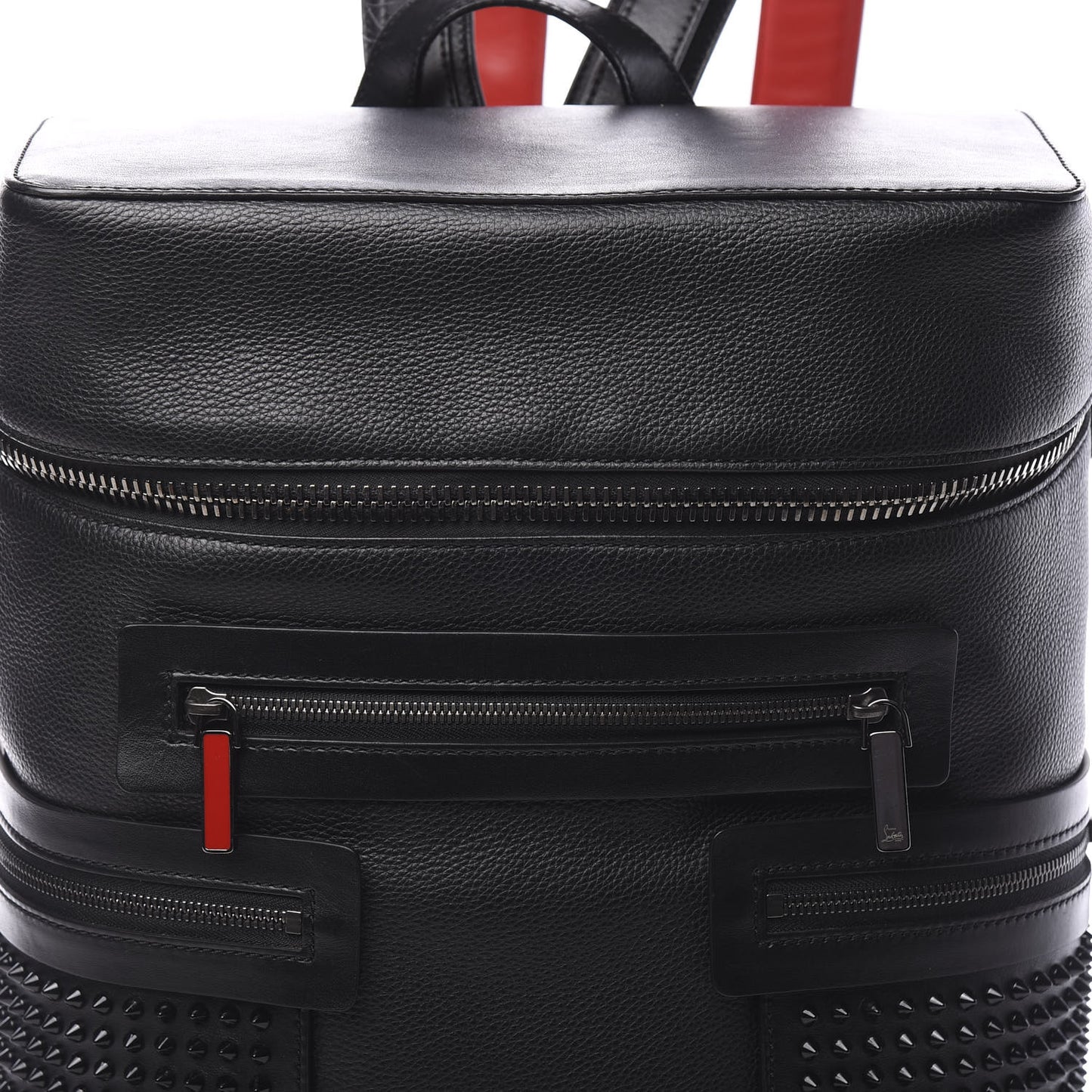 Calfskin Spiked Apoloubi Backpack Black