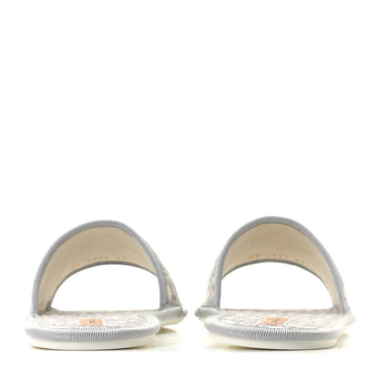 Christian Dior Velvet Oblique Chez Moi Sandal 41 Grey Stone 5 of 12