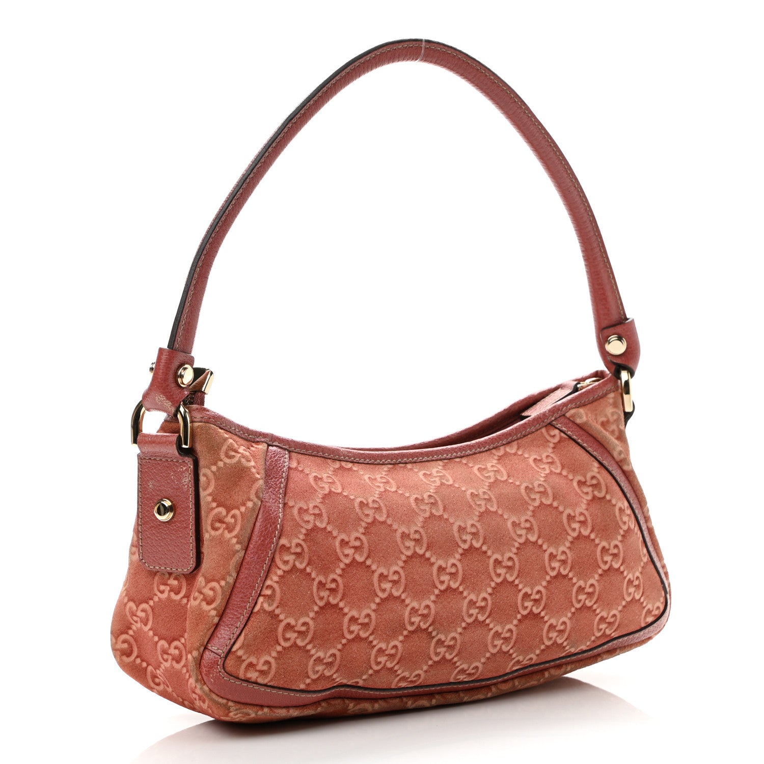 Gucci Monogram D Ring Abbey Pochette Rose 3 of 16