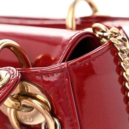 Christian Dior Patent Cannage Mini Lady Dior Red 14 of 18