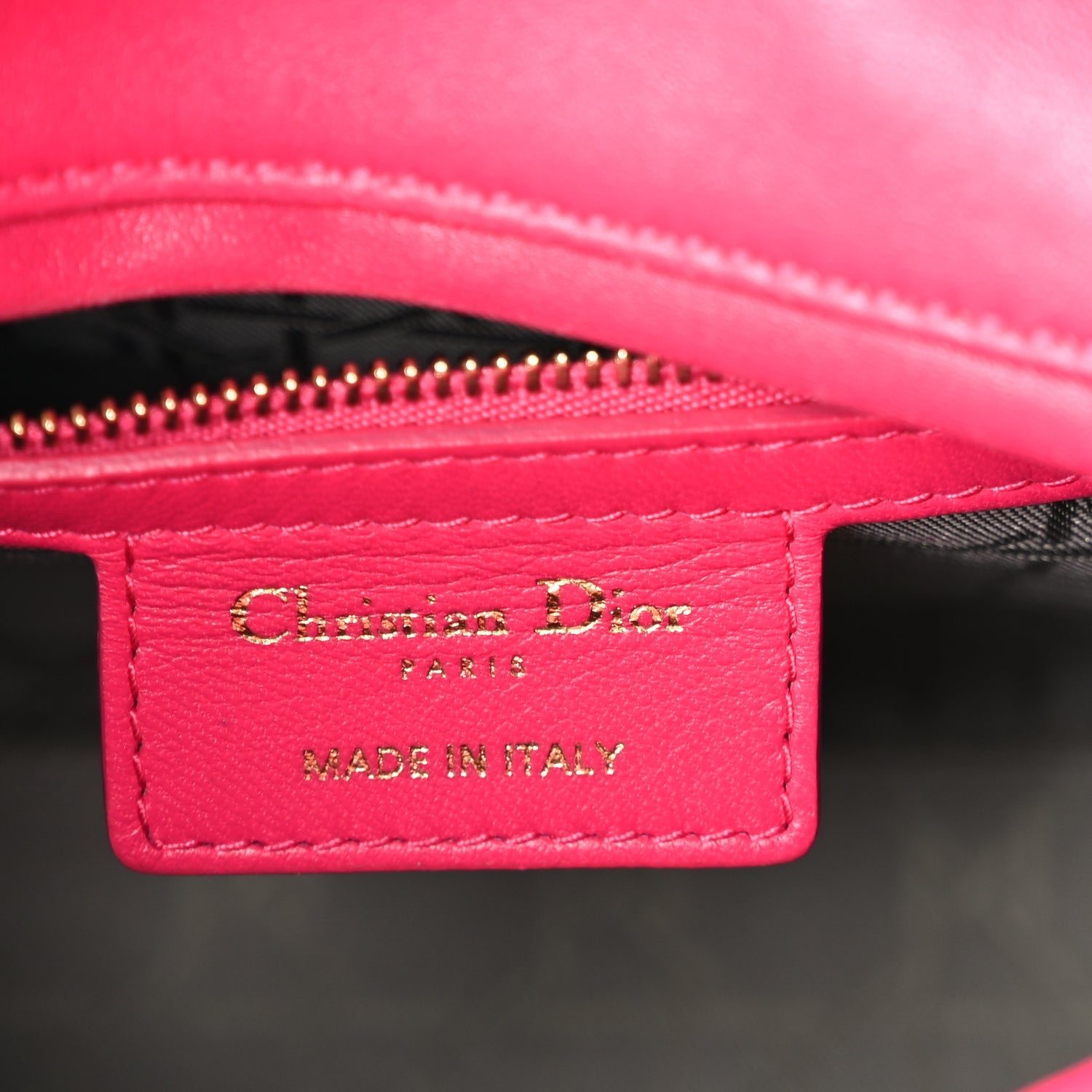 Christian Dior Lambskin Cannage Medium Lady Dior  Fuchsia 5 of 8