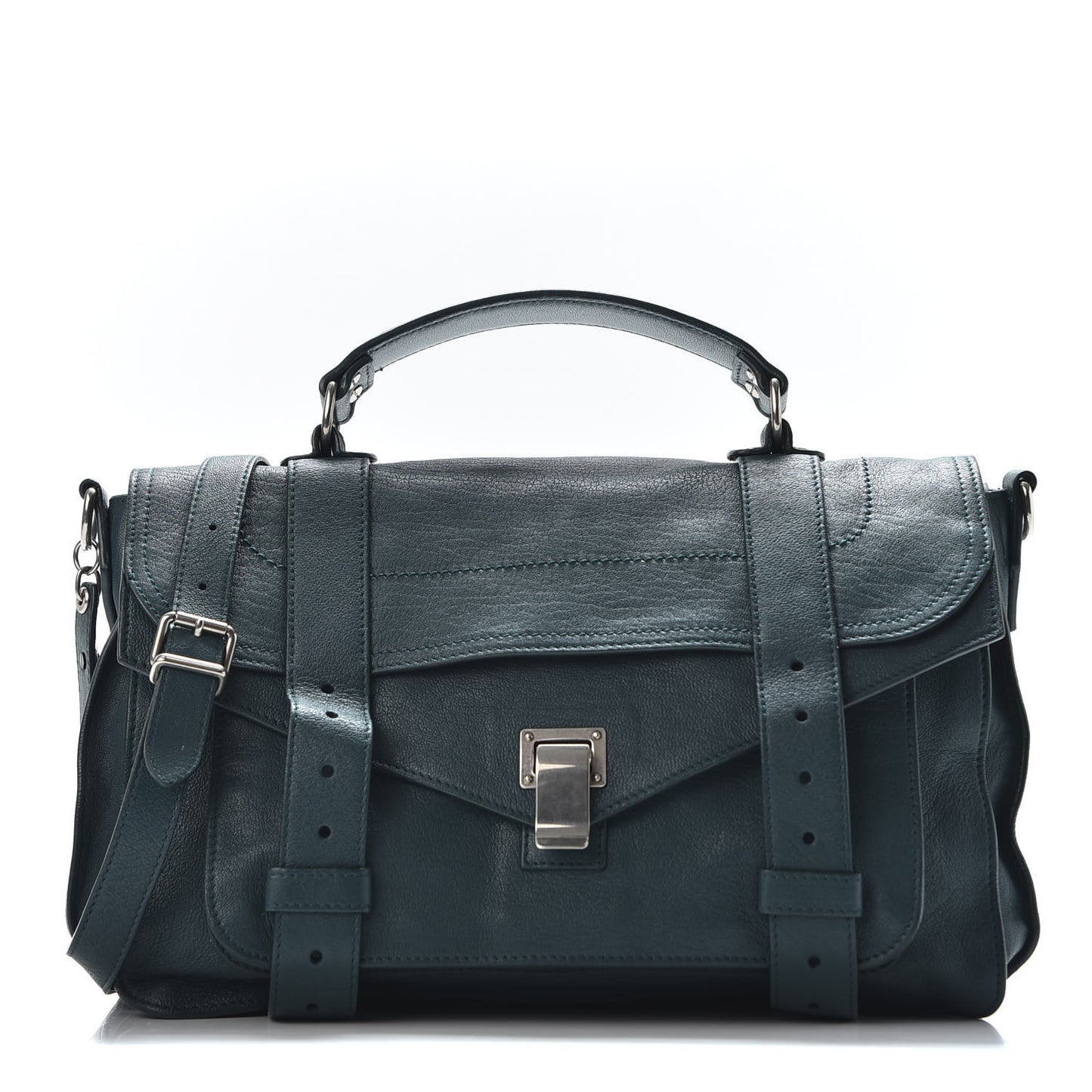 Lambskin Medium PS1 Satchel Sea Blue