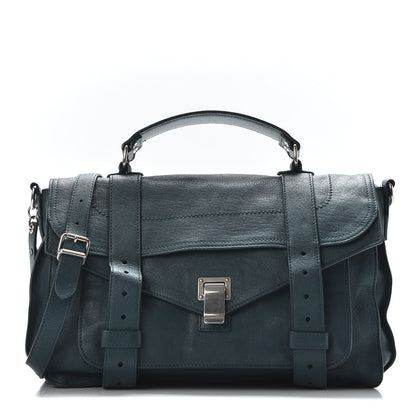 Proenza Schouler Lambskin Medium PS1 Satchel Sea Blue 1 of 10
