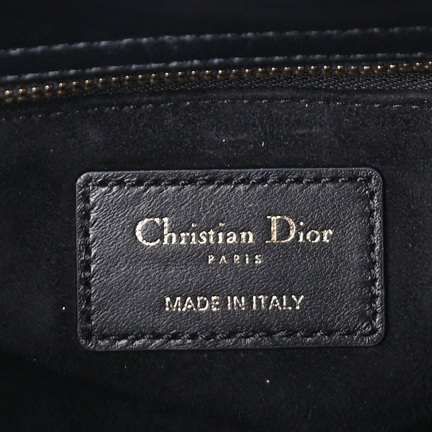 Christian Dior Lambskin Cannage Crystal Small My ABCDior Lady Dior  Black 6 of 9