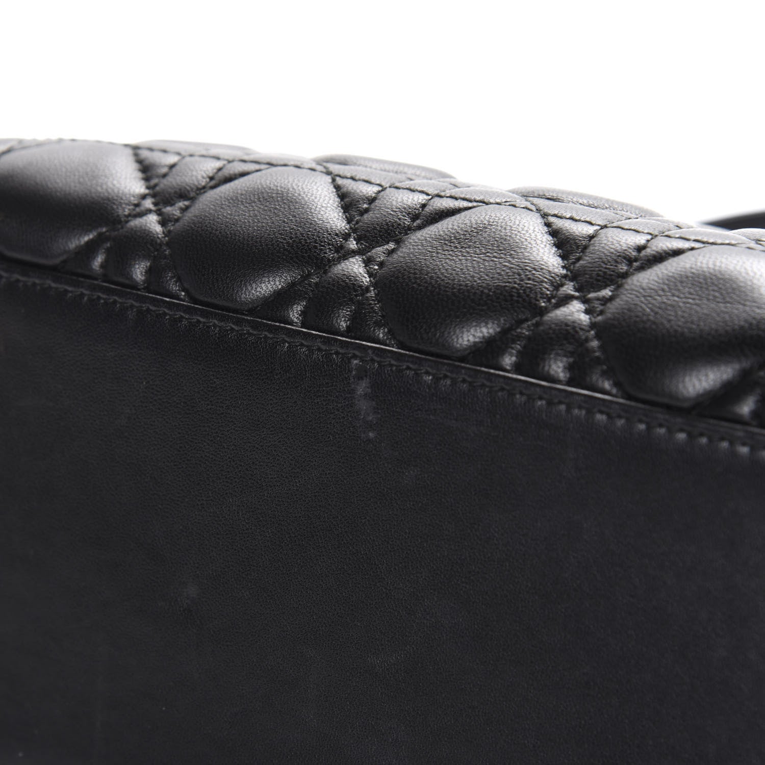 Christian Dior Lambskin Cannage Medium Lady Dior Black 8 of 13